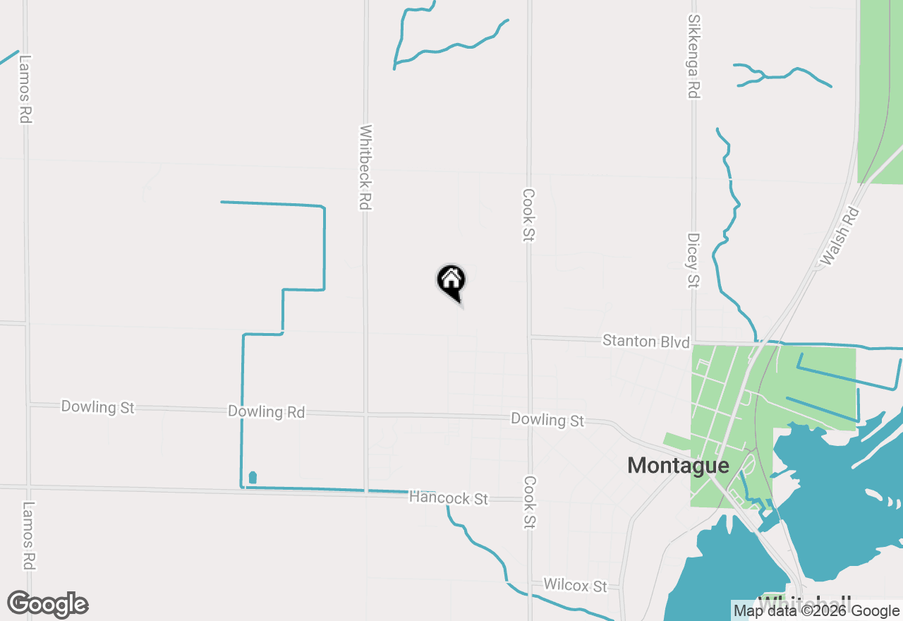 Map of 9063 Pinebrook Drive, Montague, MI 49437