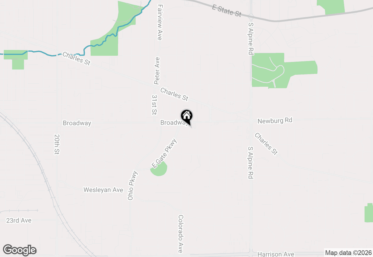 Map of 1607 Macarthur Drive, Rockford, IL 61108