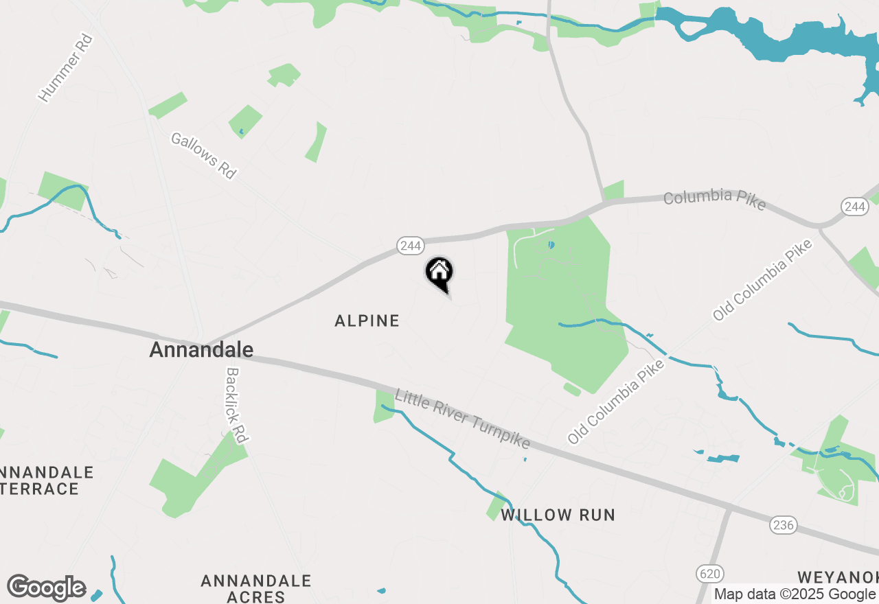 Map of 4200 Sandhurst Court, Annandale, VA 22003