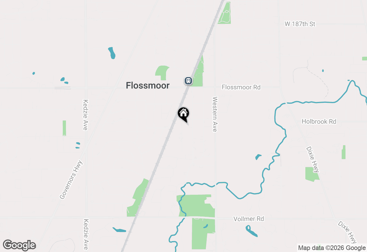 Map of 1319 Bunker Avenue, Flossmoor, IL 60422