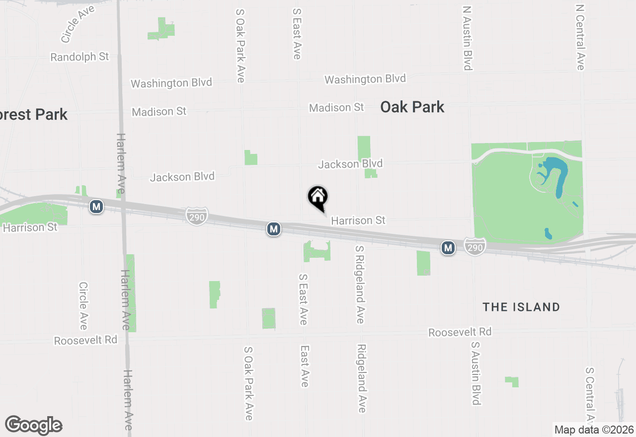 Map of 838 S Scoville Avenue #3, Oak Park, IL 60304