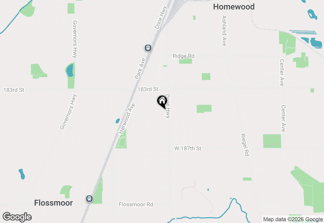 Map of (Address confidential), Homewood, Illinois 60430