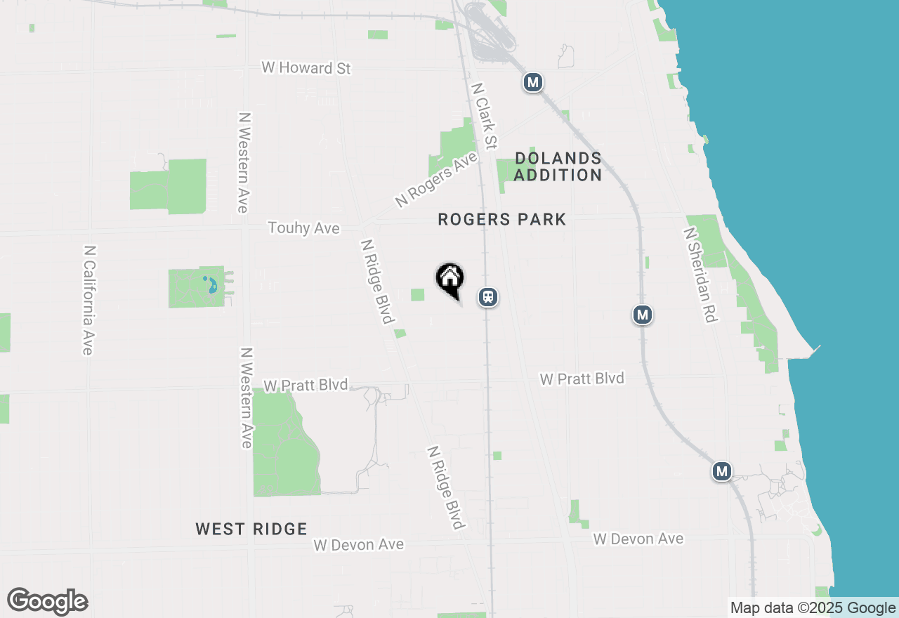 Map of 1849 W Lunt Avenue #3B, Chicago, IL 60626