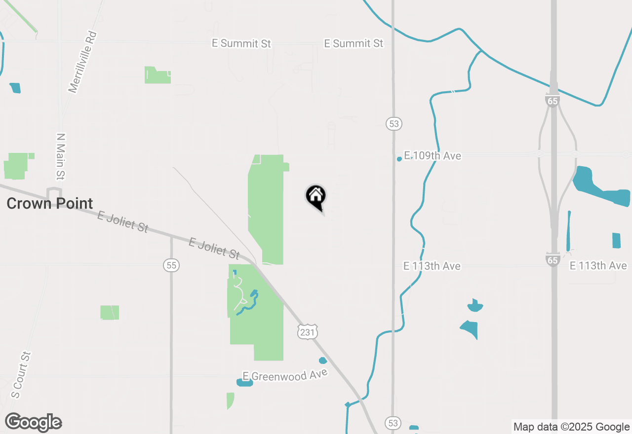 Map of 1714 Evergreen Avenue, Crown Point, IN 46307