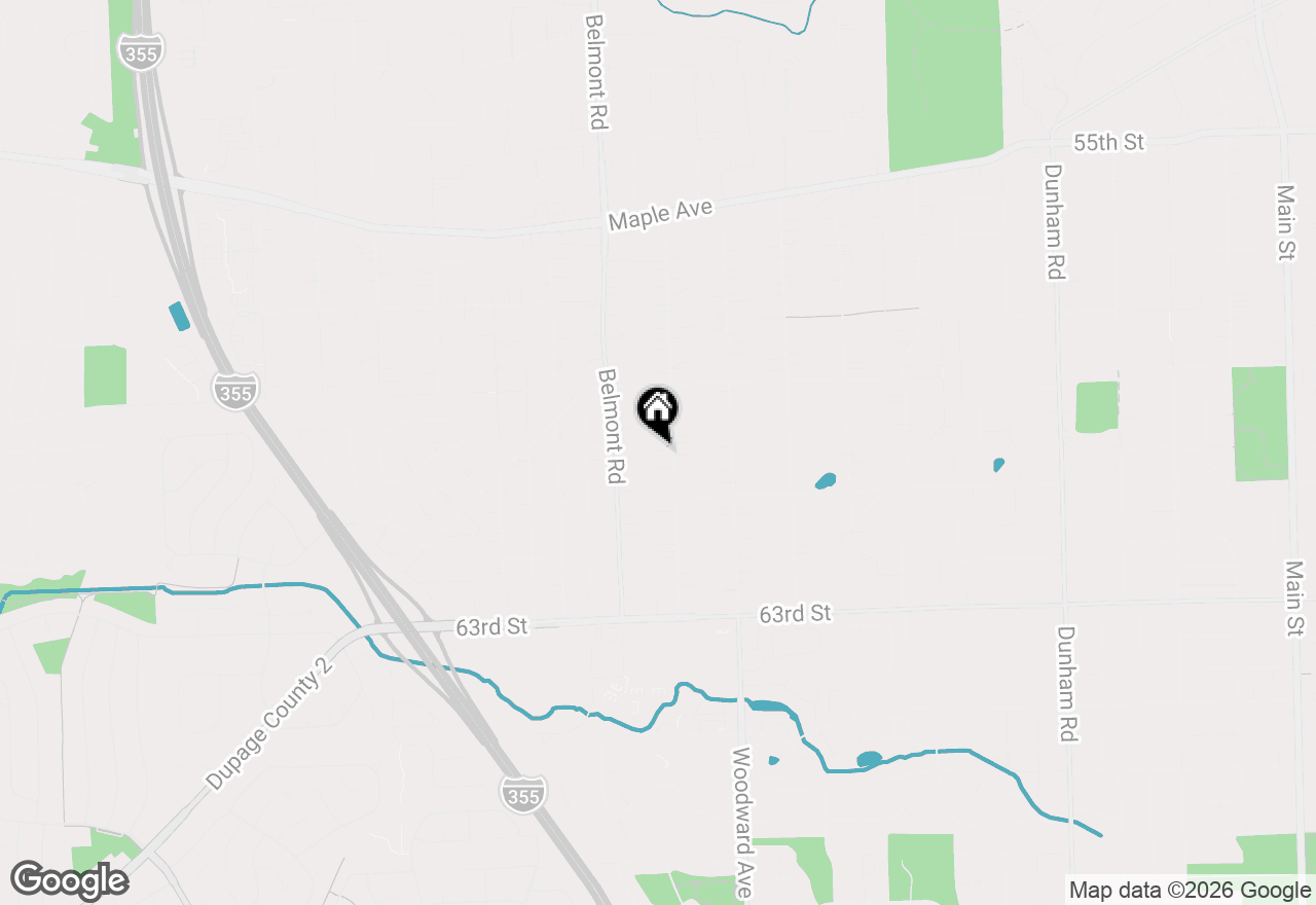 Map of 5960 Pershing Avenue, Downers Grove, IL 60516