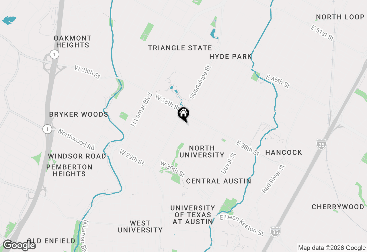 Map of 502 W 35th St #205, Austin, TX 78705
