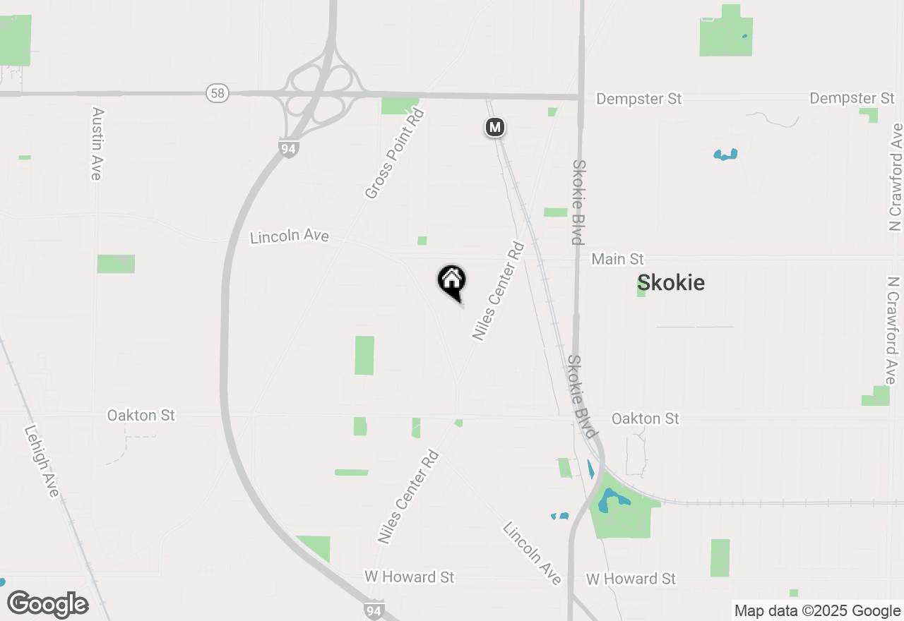 Map of 5105 W Madison Street #1-206, Skokie, IL 60077