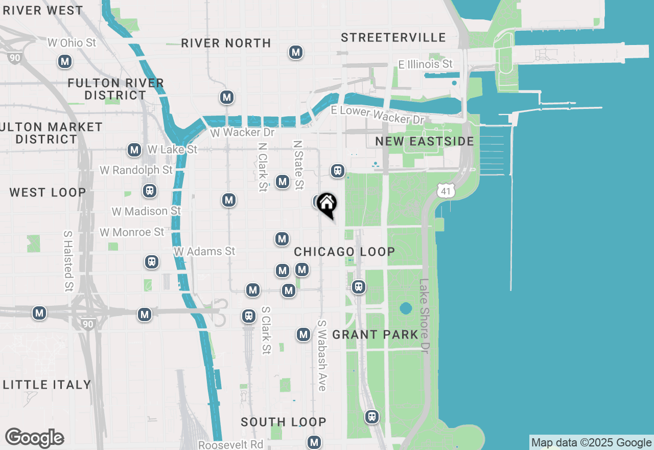 Map of 60 E Monroe Street #1903, Chicago, IL 60603