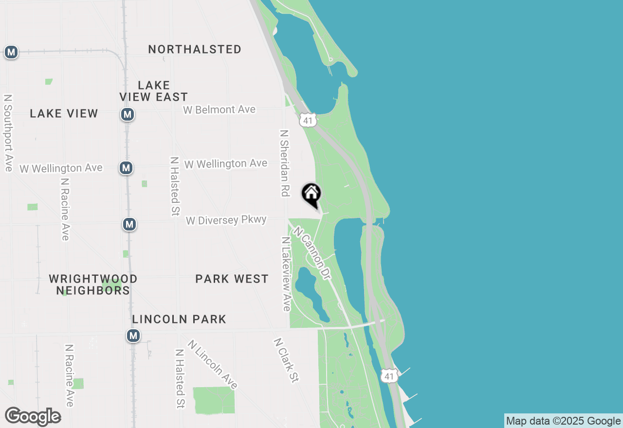Map of 2800 N Lake Shore Drive #4117, Chicago, IL 60657
