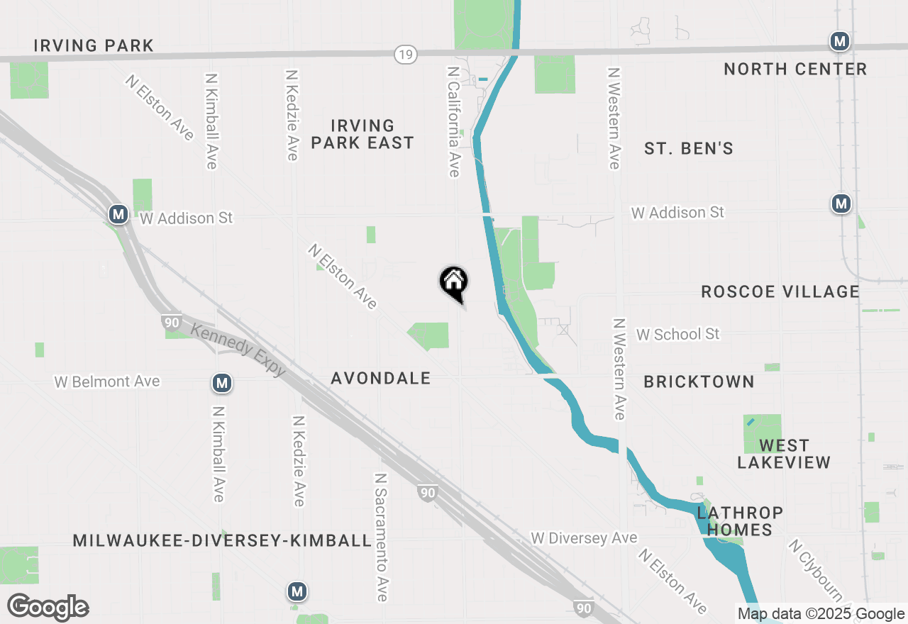 Map of 3312 N California Street, Chicago, IL 60618