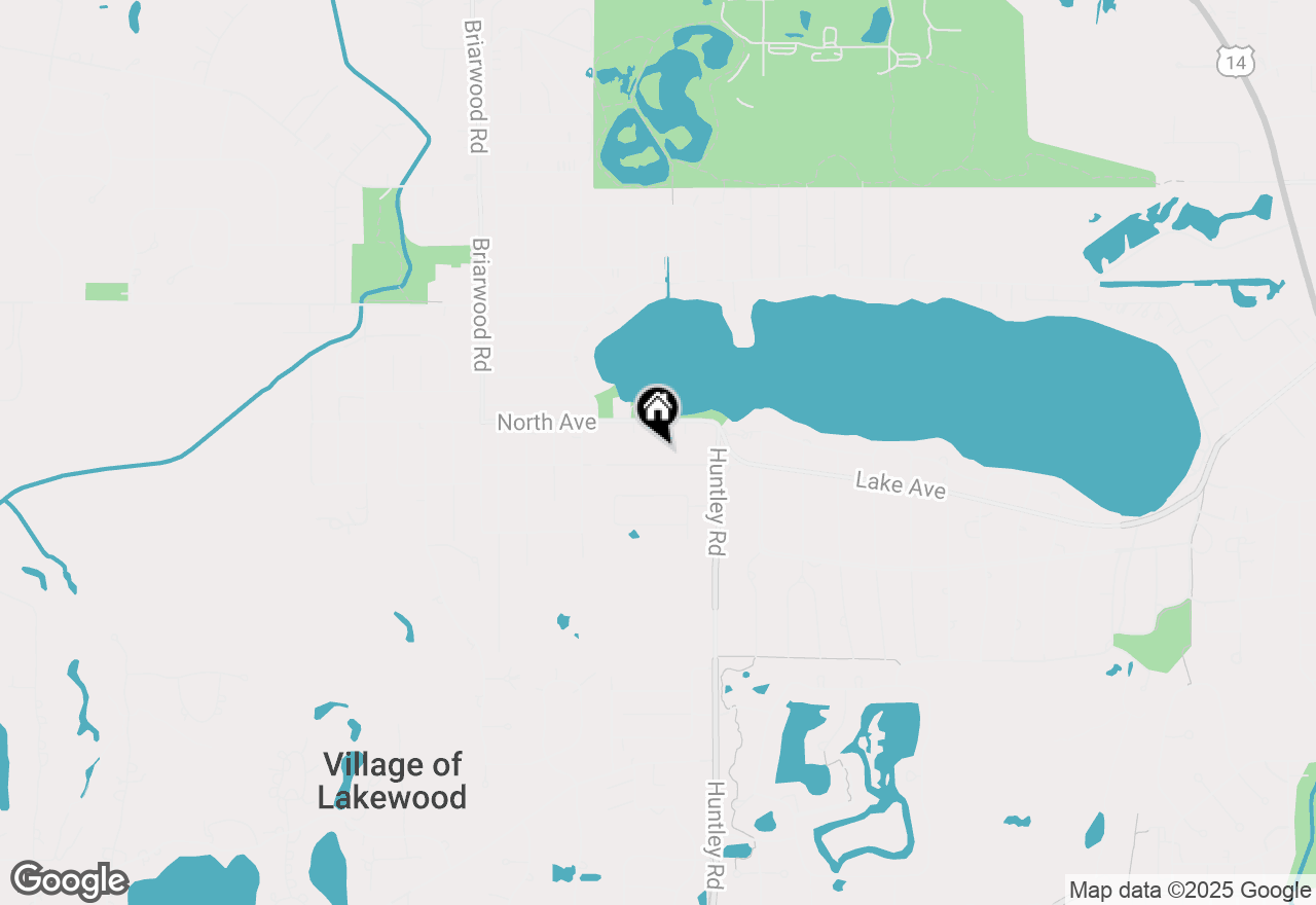 Map of 8702 Oakwood Drive, Lakewood, IL 60014