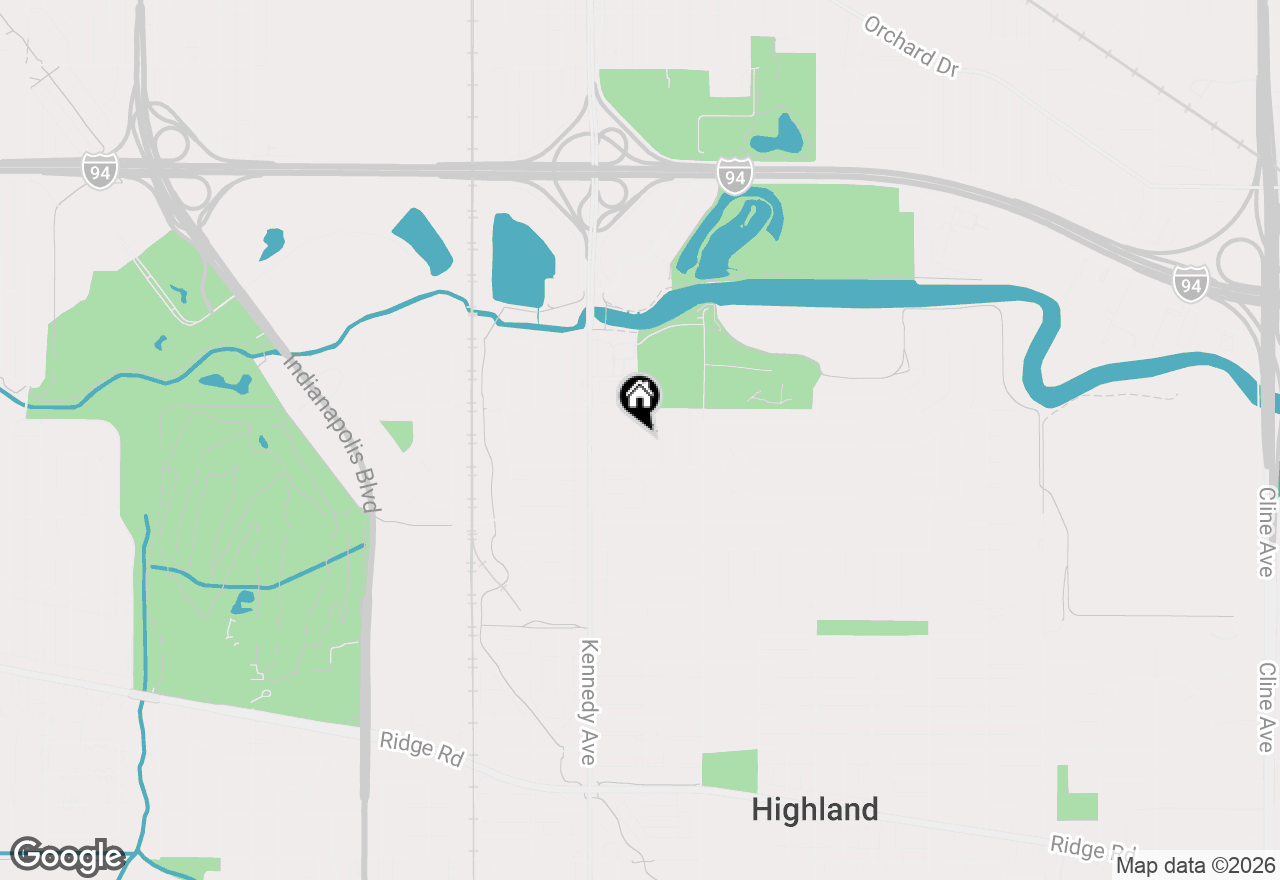 Map of 8128 W 4th Place, Highland, IN 46322