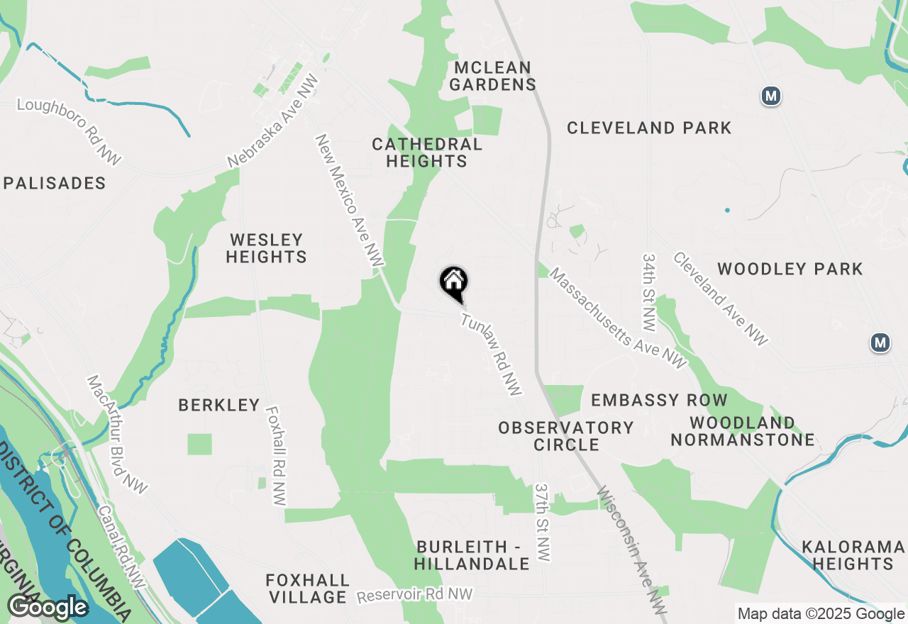 Map of 3901 Tunlaw Road Nw #502, Washington, DC 20007