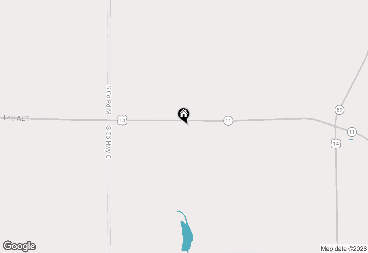 Map of W9447 Highway 14, Darien, WI 53114