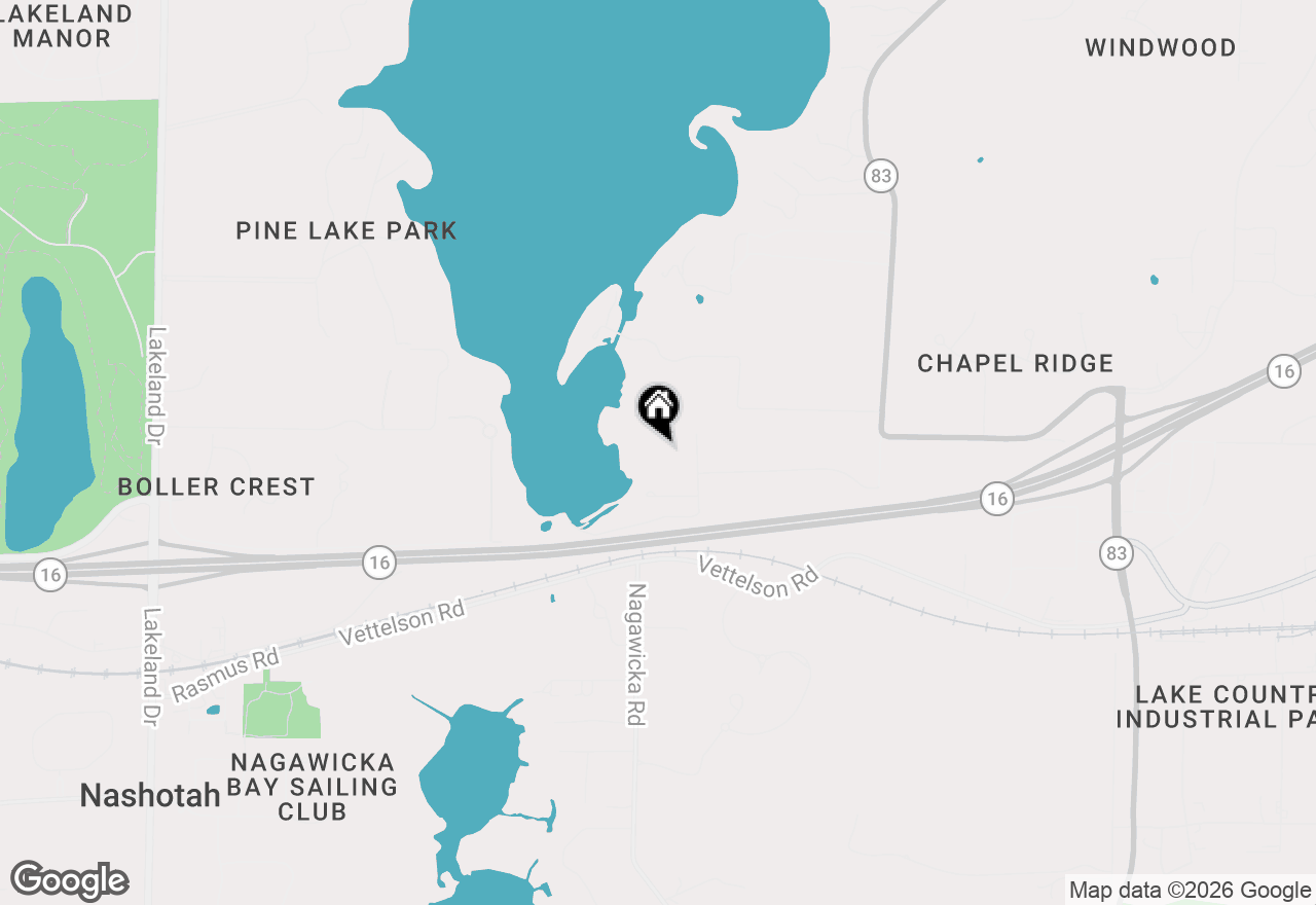 Map of 4779 N Pine Meadows Ln, Hartland, WI 53029