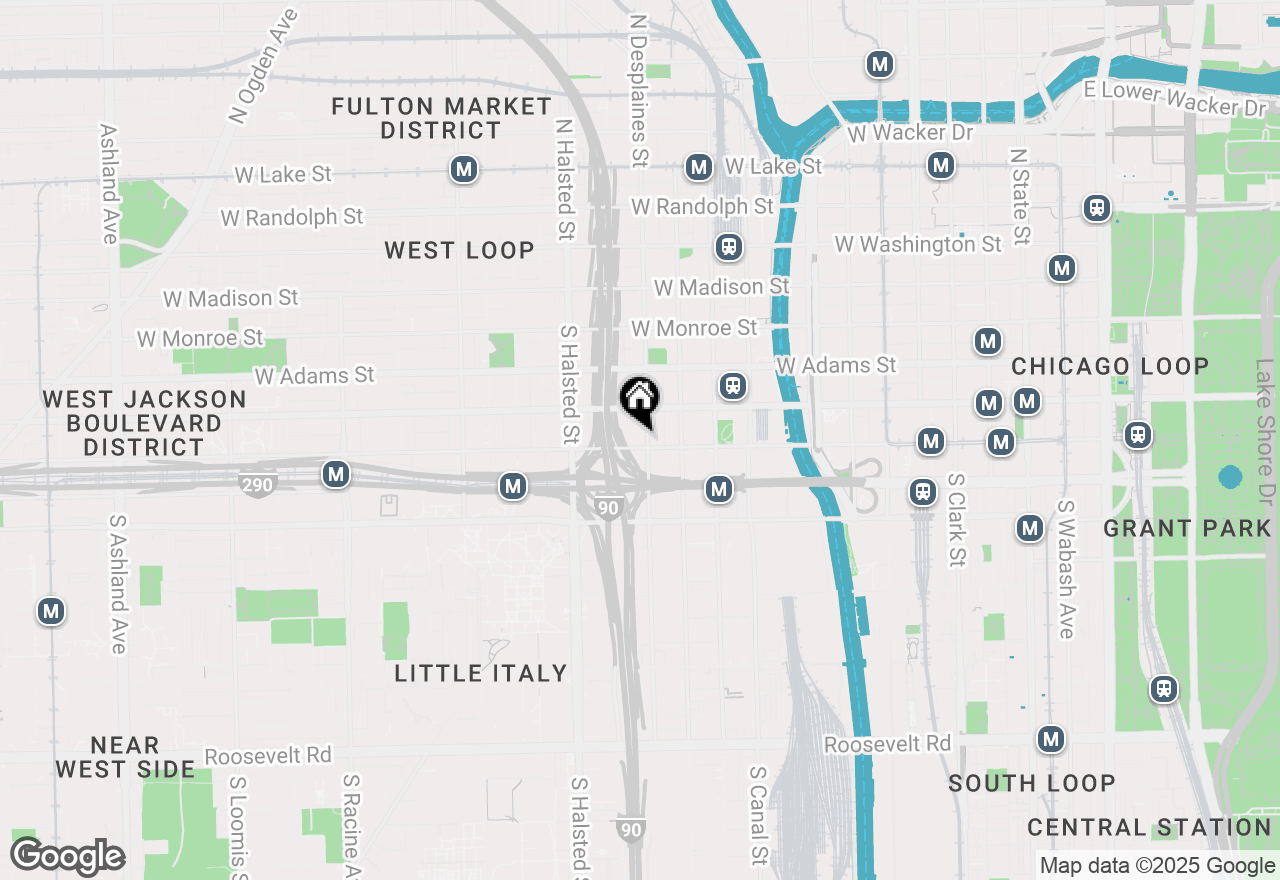 Map of 700 W Van Buren Street #1007, Chicago, IL 60607