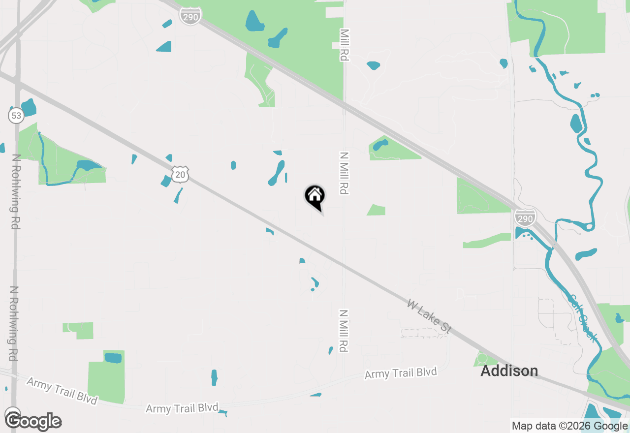 Map of 4N405 2nd Avenue, Addison, IL 60101