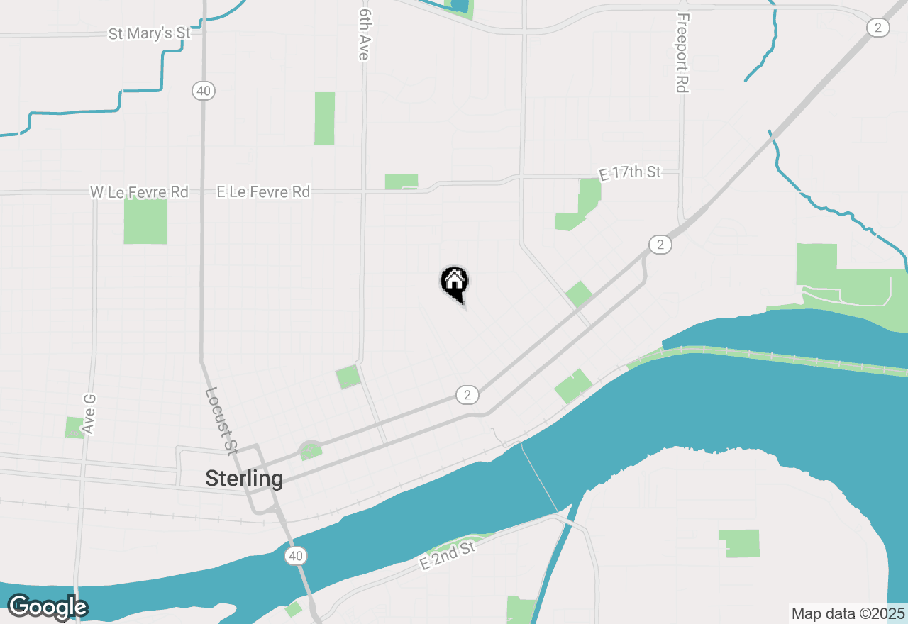 Map of 707 12th Avenue, Sterling, IL 61081