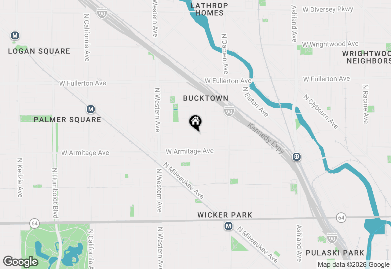 Map of 2061 N Leavitt Street, Chicago, IL 60647