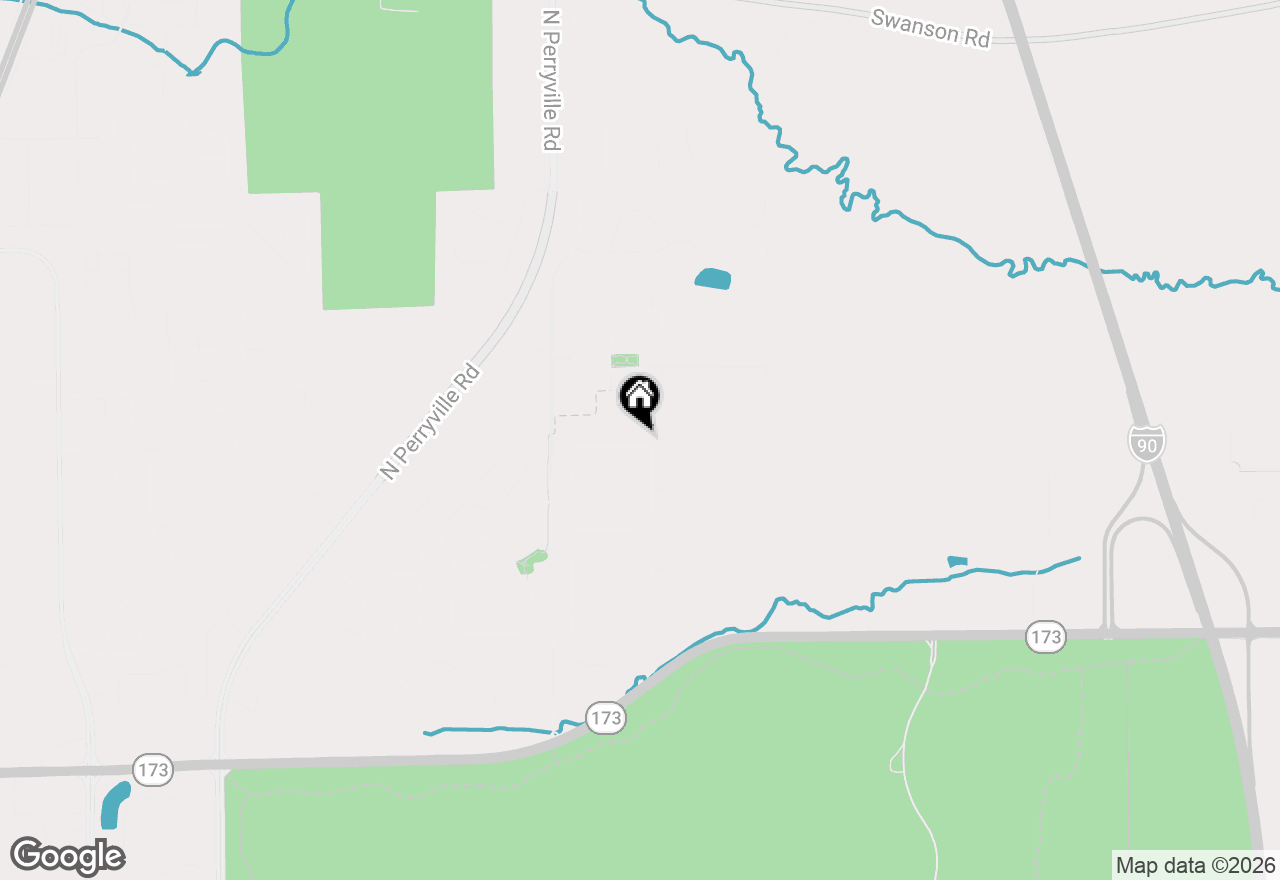 Map of 3078 Derbyshire Drive, Machesney Park, IL 61115