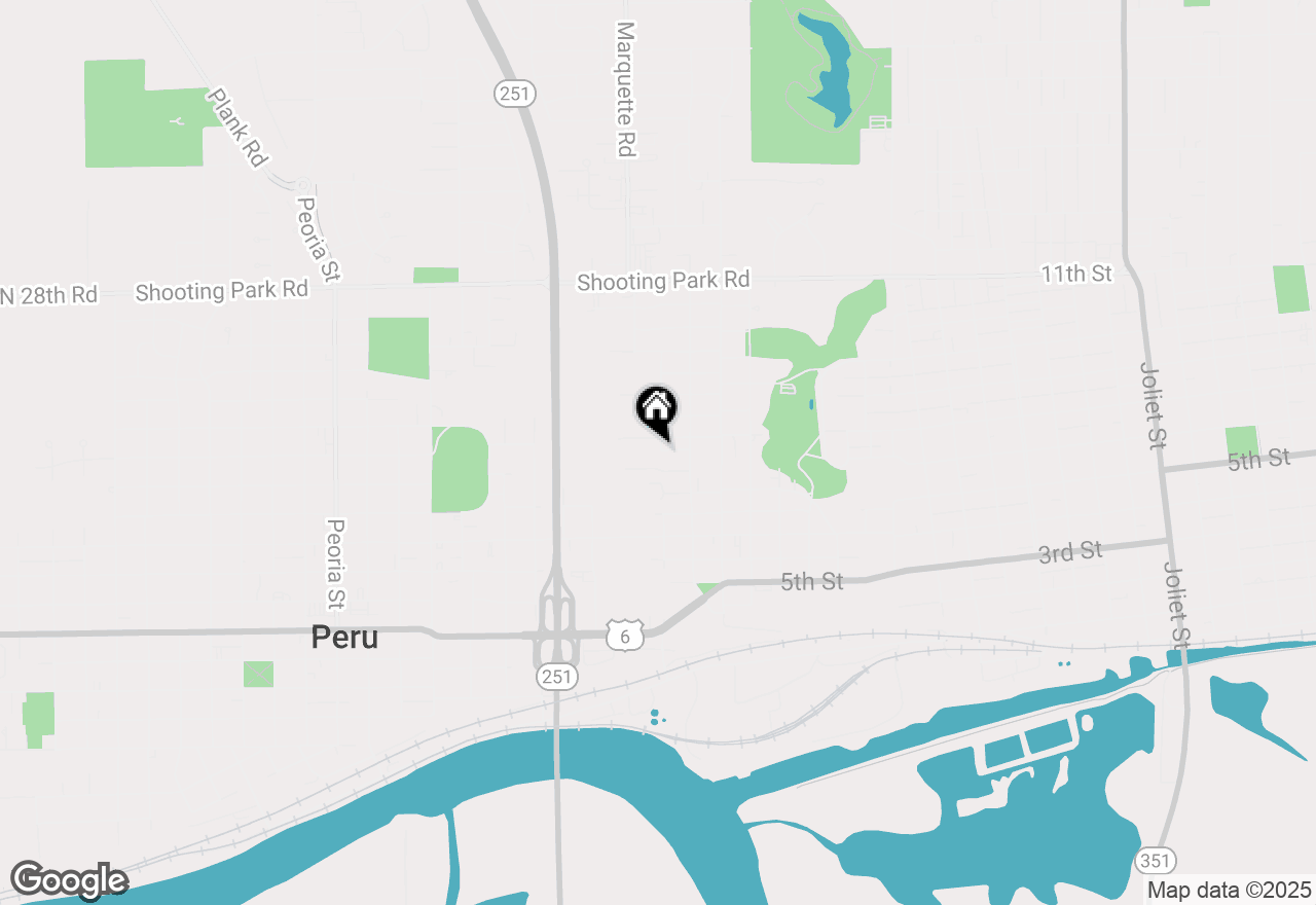 Map of 1524 Chambers Avenue, Peru, IL 61354