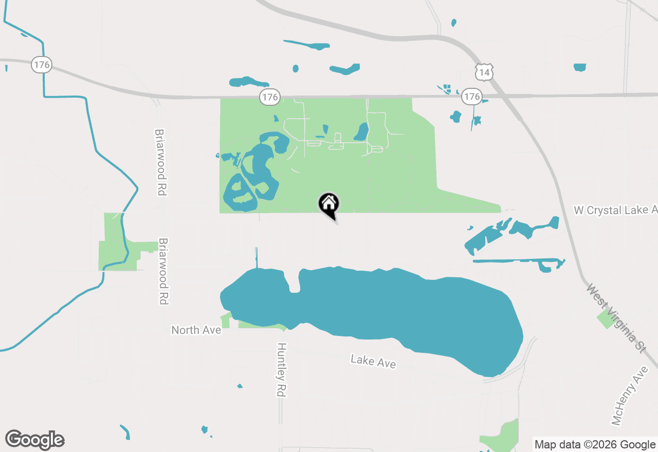 Map of 121 Lakewood Avenue, Crystal Lake, IL 60014