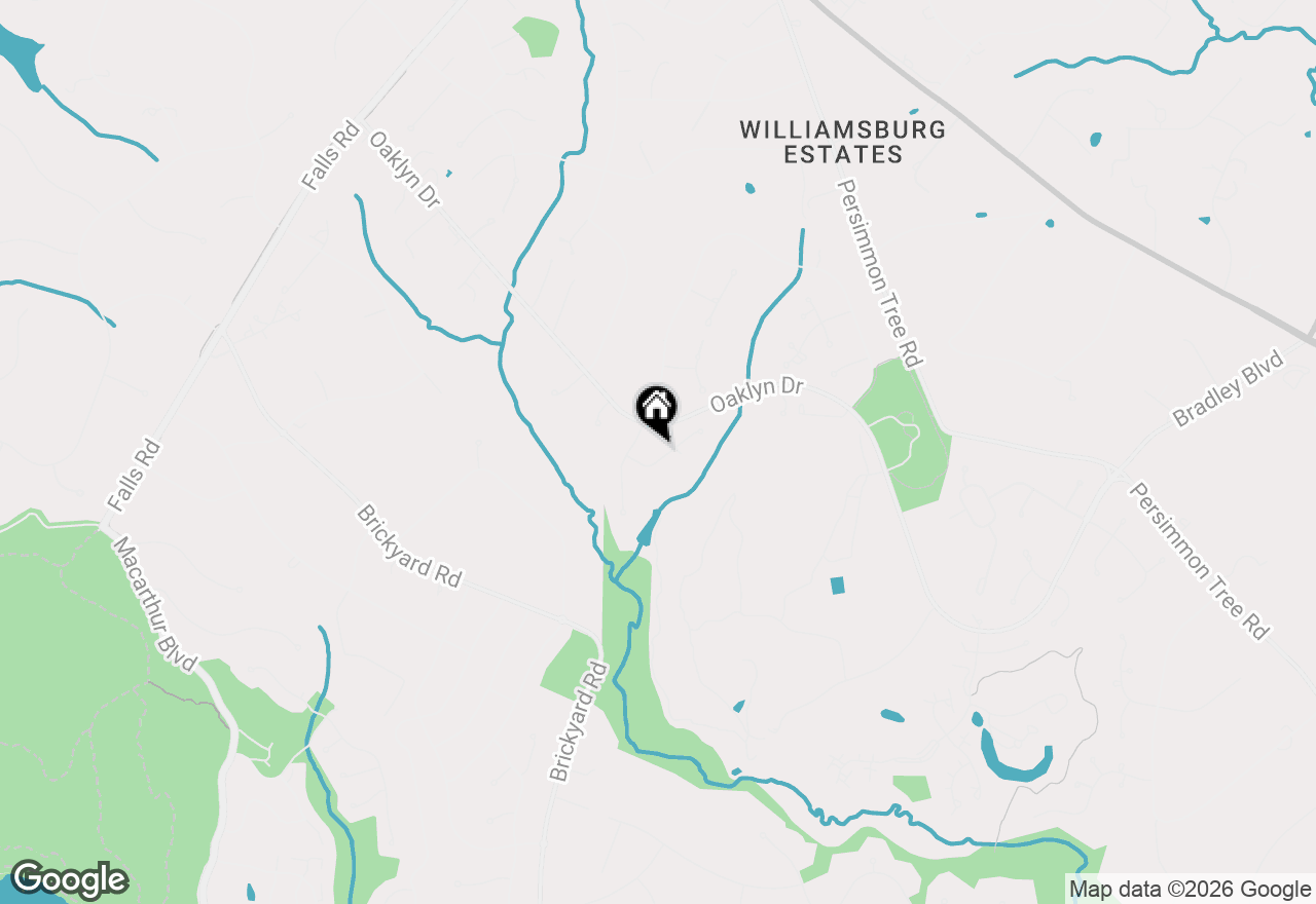 Map of 10033 Chartwell Manor, Potomac, MD 20854