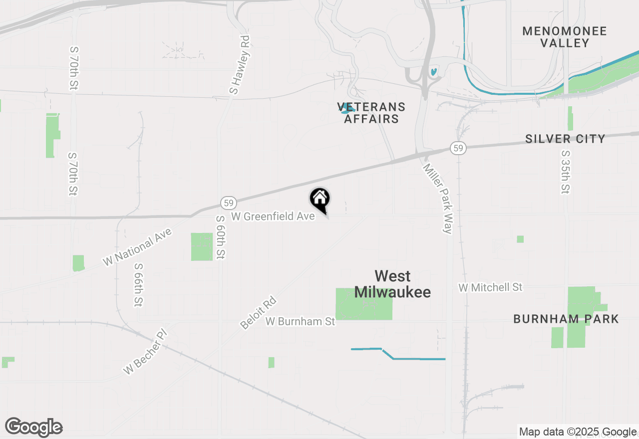 Map of 5223 W Greenfield Ave #5225, West Milwaukee, WI 53214
