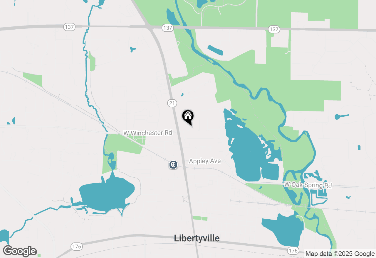 Map of 124 E Winchester Road #F, Libertyville, IL 60048