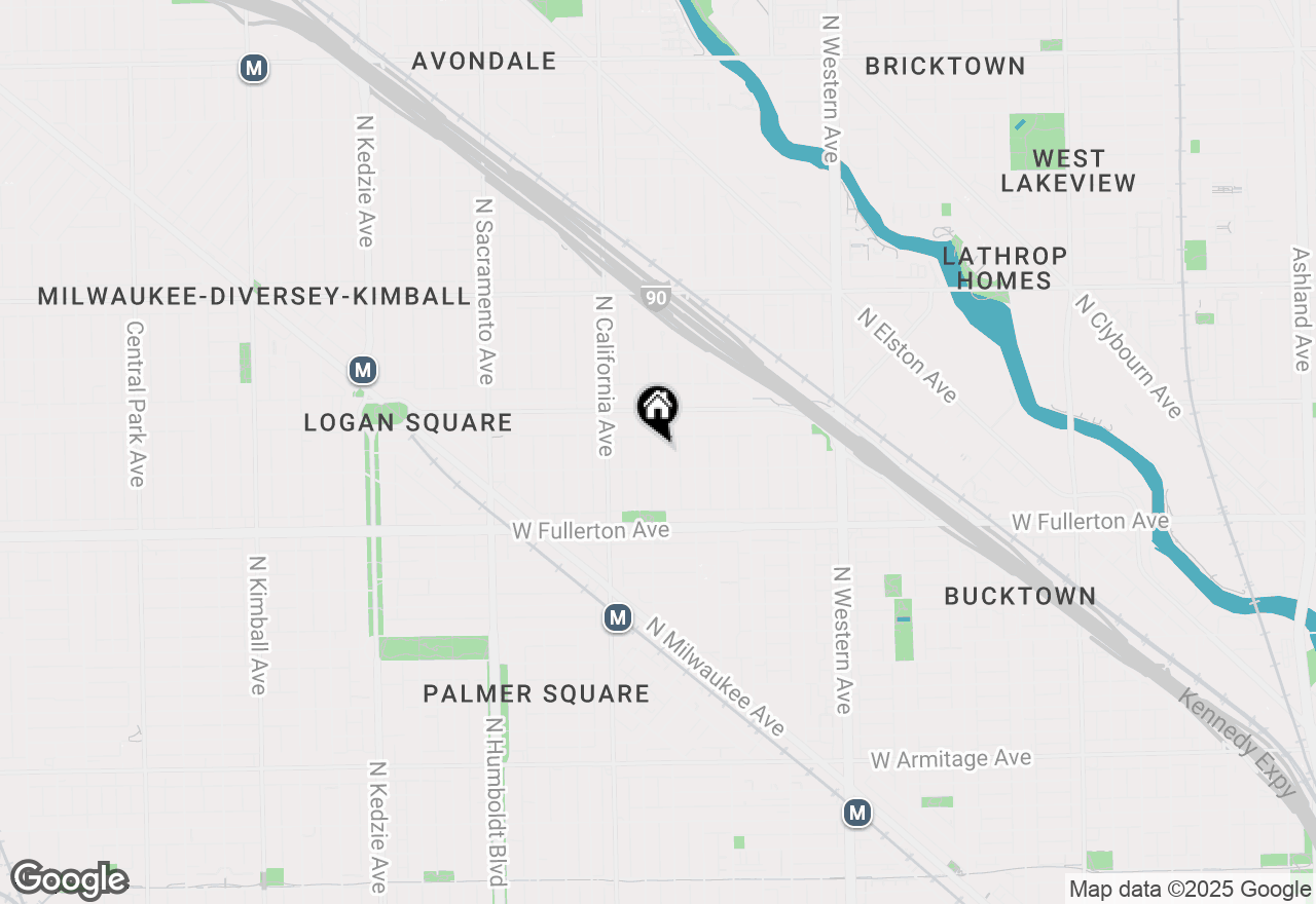 Map of 2516 N Washtenaw Avenue, Chicago, IL 60647