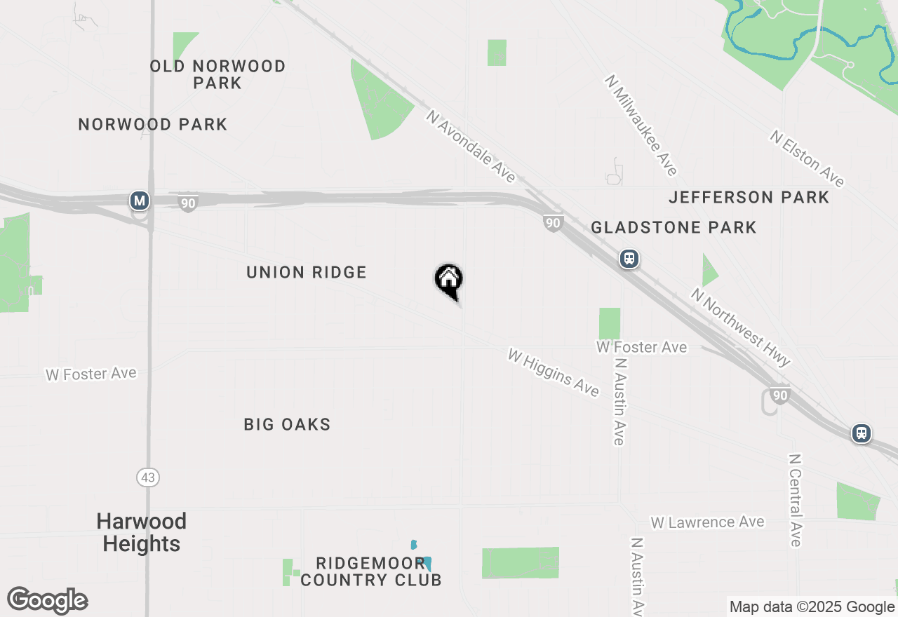 Map of 5261 N Natchez Avenue, Chicago, IL 60656