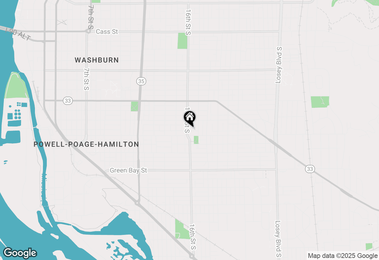 Map of 1233 16th St S, La Crosse, WI 54601