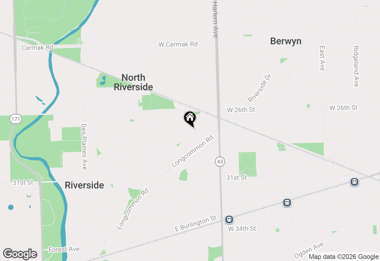 Map of 605 Selborne Road, Riverside, IL 60546