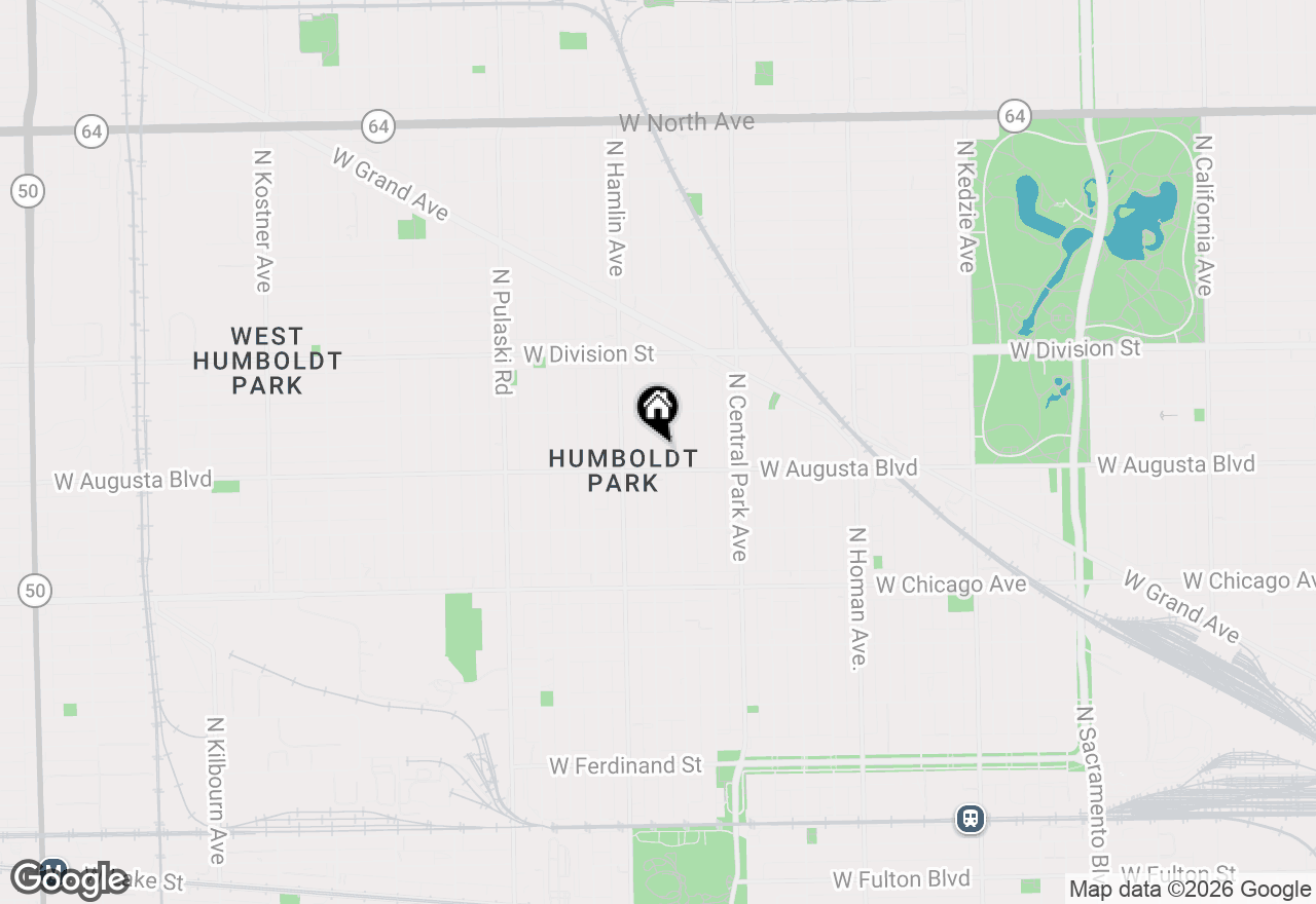 Map of 1019 N Ridgeway Avenue #1, Chicago, IL 60651