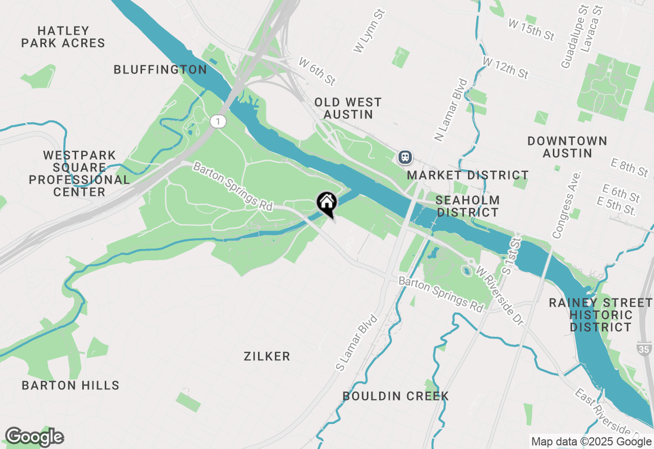 Map of 1900 Barton Springs Rd #2027, Austin, TX 78704