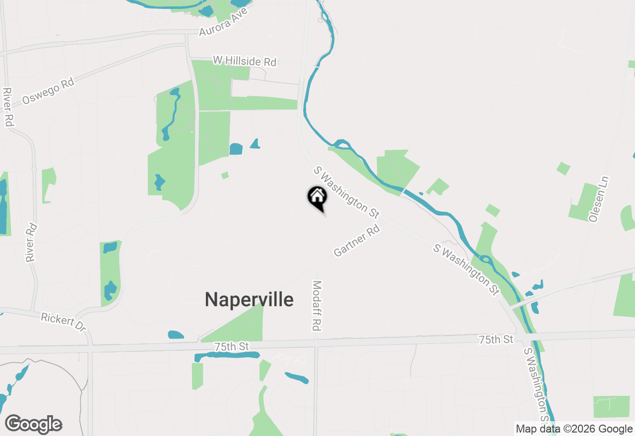 Map of 54 Elmwood Drive, Naperville, IL 60540