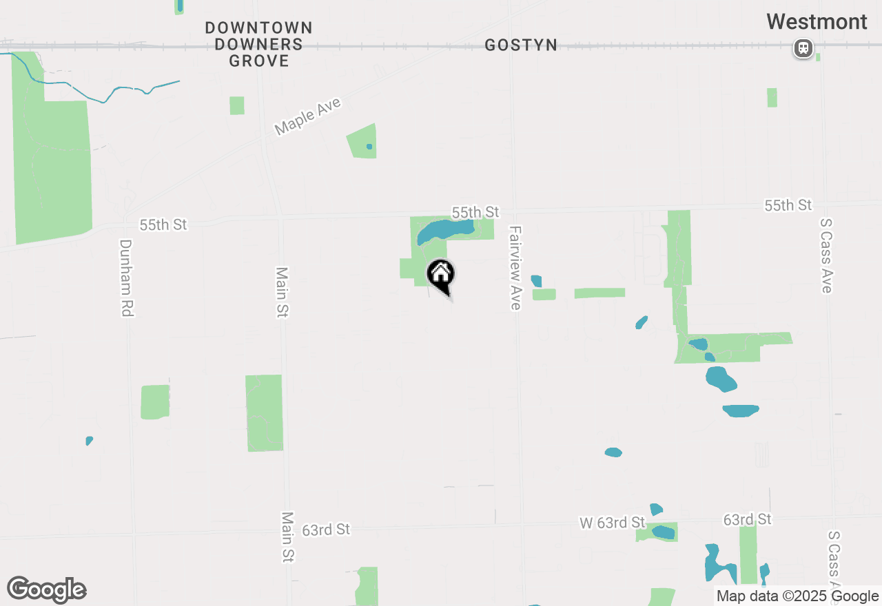 Map of 549 57th Street, Downers Grove, IL 60516