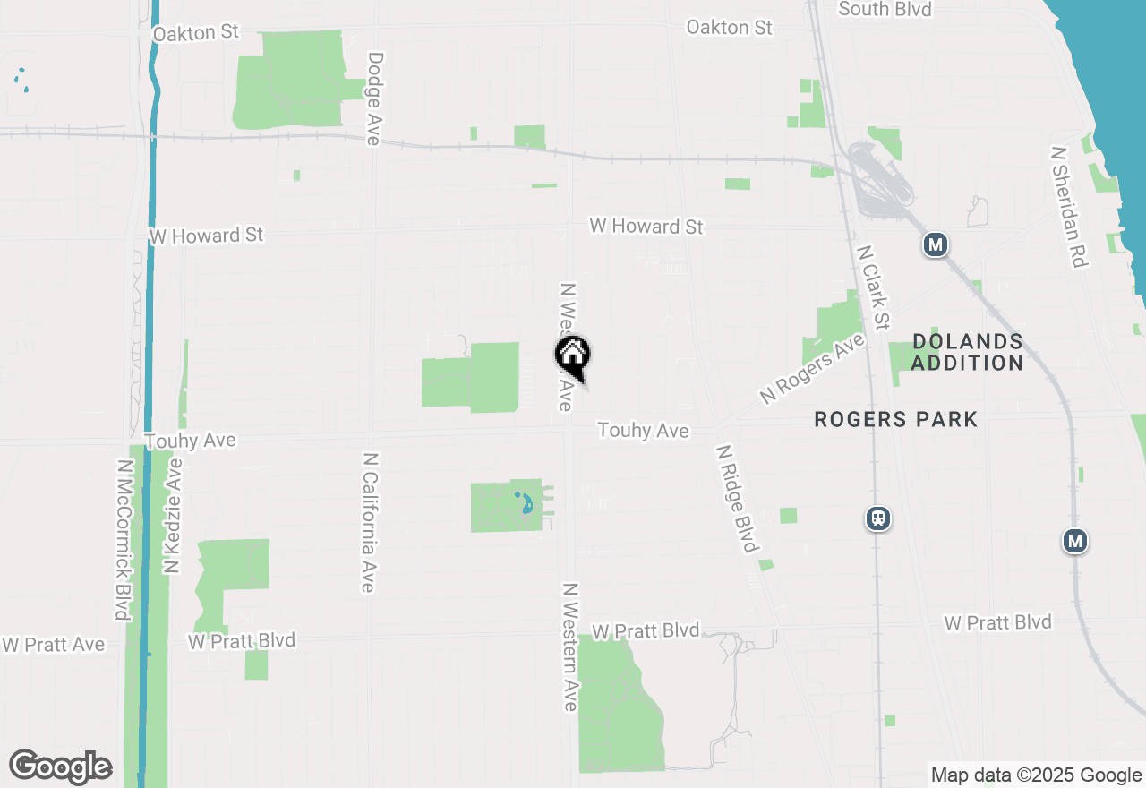 Map of 7243 N Western Avenue #3RS, Chicago, IL 60645