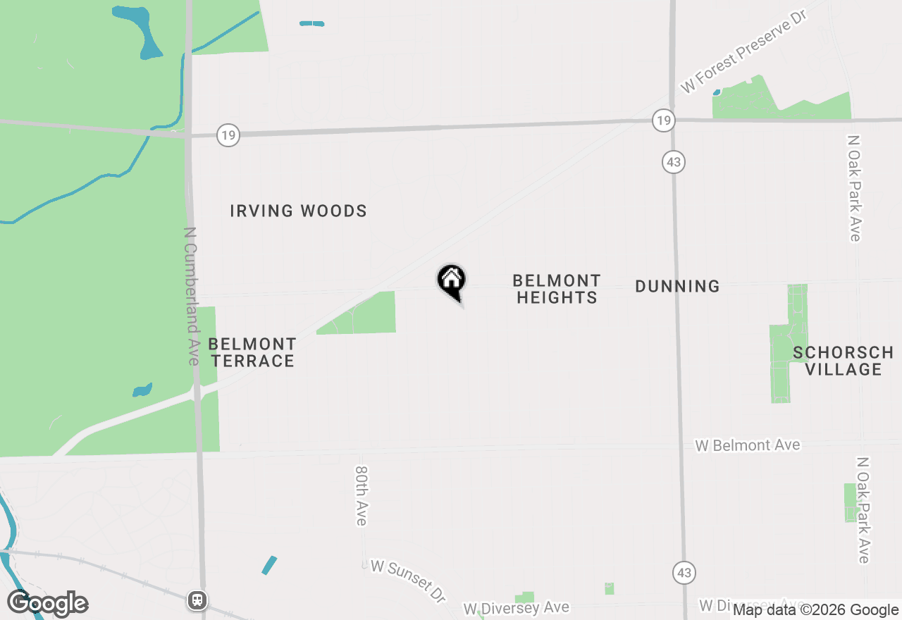 Map of 3532 N Ozark Avenue, Chicago, IL 60634