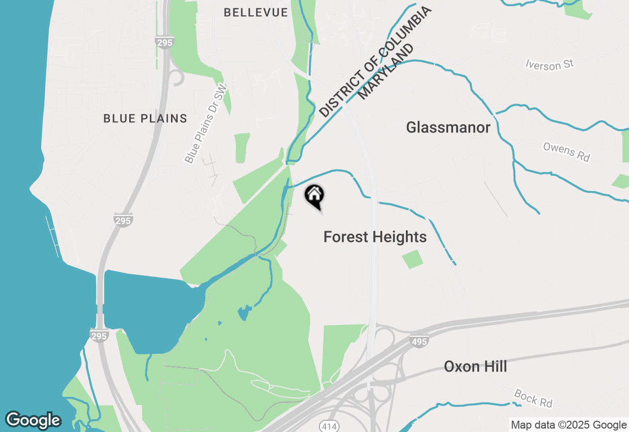 Map of 135 Seneca Drive, Oxon Hill, MD 20745