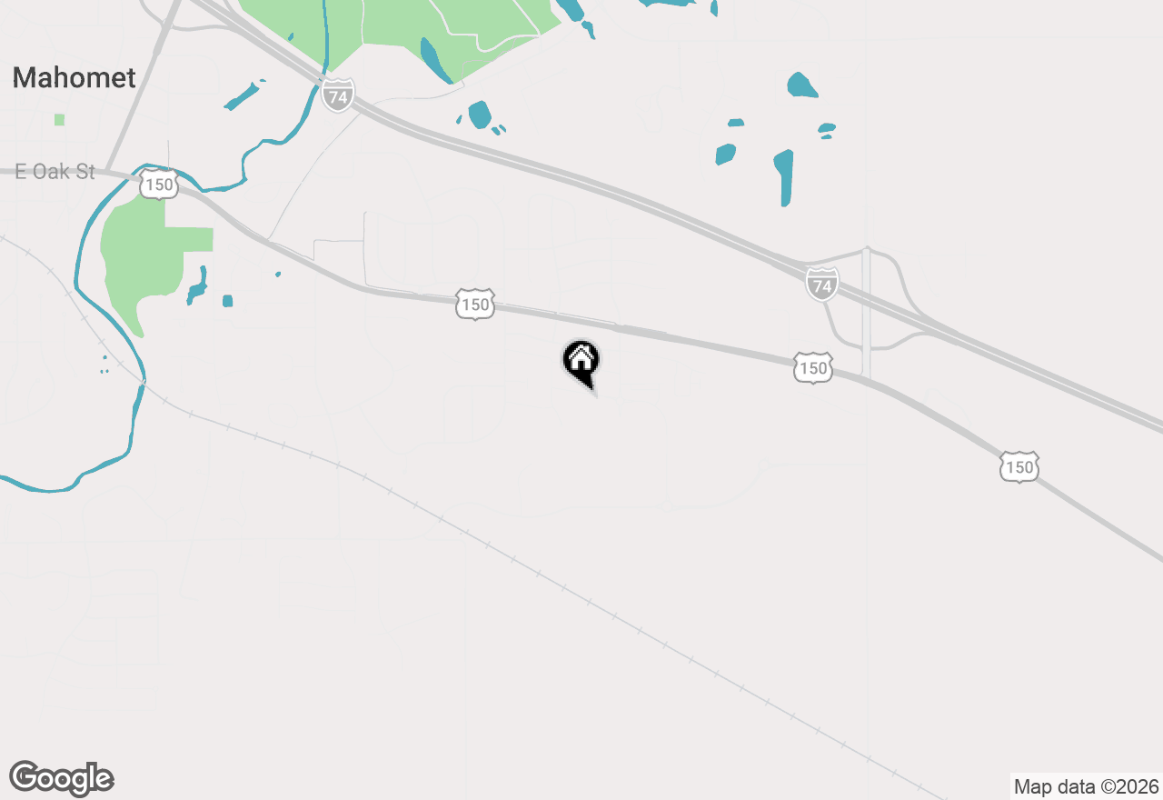Map of 1609 Kassen Avenue, Mahomet, IL 61853