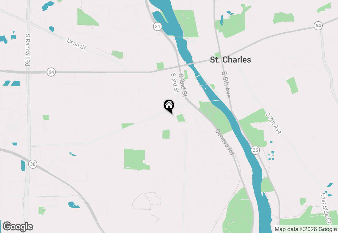 Map of 618 S 5th Street, St. Charles, IL 60174