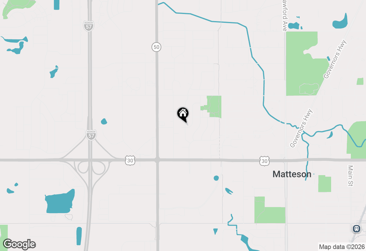 Map of 858 Academy Avenue, Matteson, IL 60443