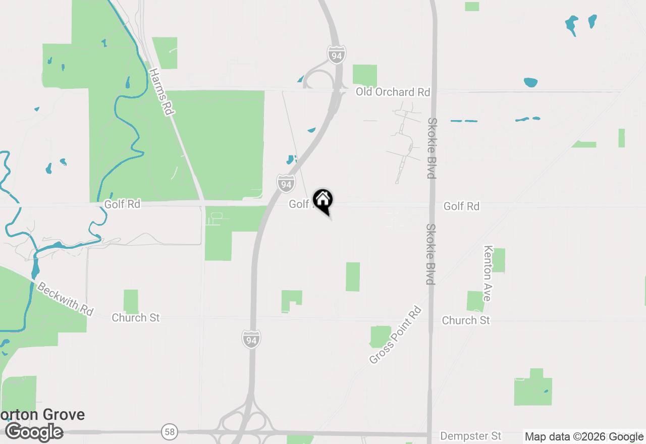 Map of 9523 Laramie Avenue, Skokie, IL 60077