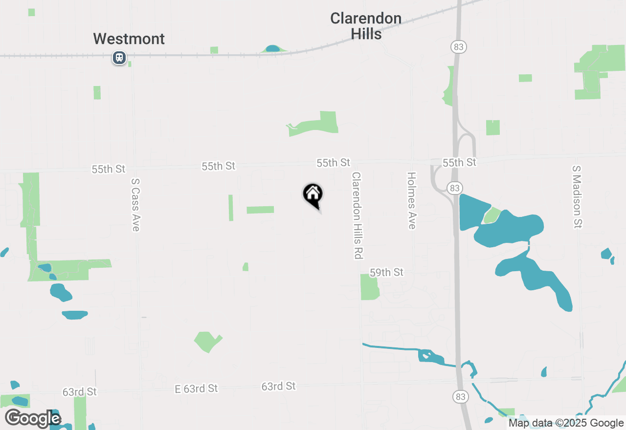 Map of 5648 Virginia Avenue, Clarendon Hills, IL 60514