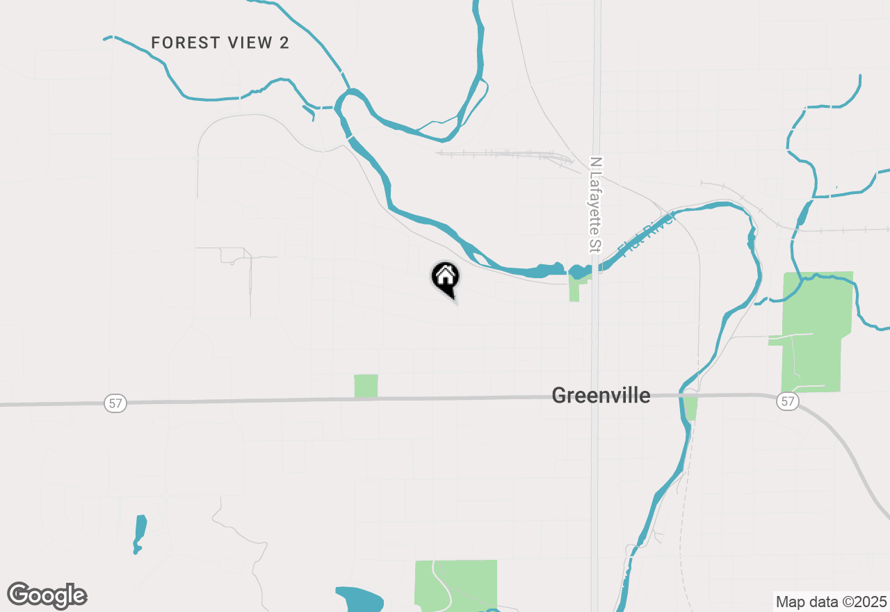 Map of 607 W Dodge Street, Greenville, MI 48838