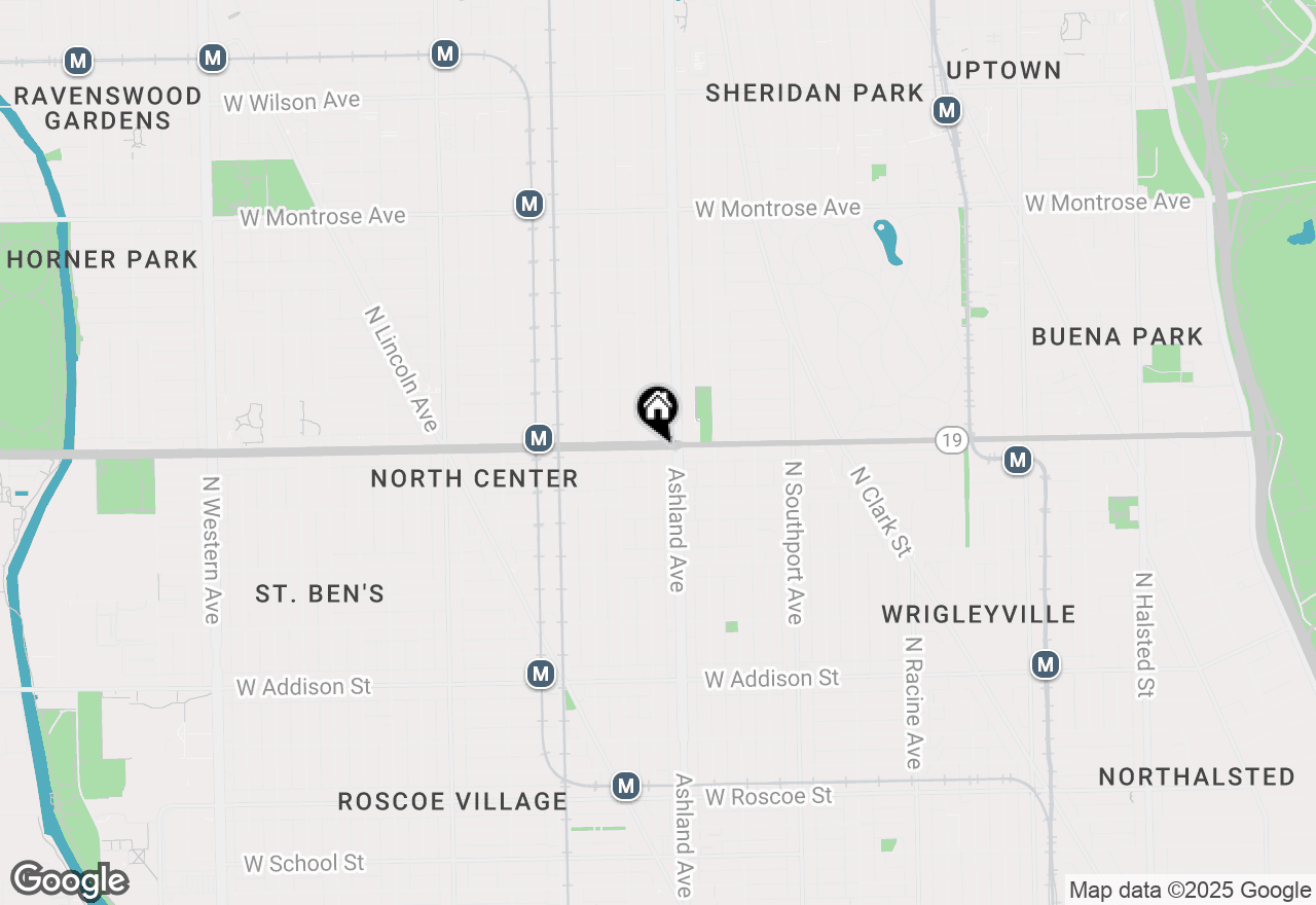 Map of 1619 W Irving Park Road #3F, Chicago, IL 60613