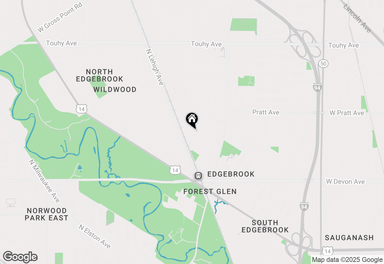 Map of 6700 N Sioux Avenue, Chicago, IL 60646