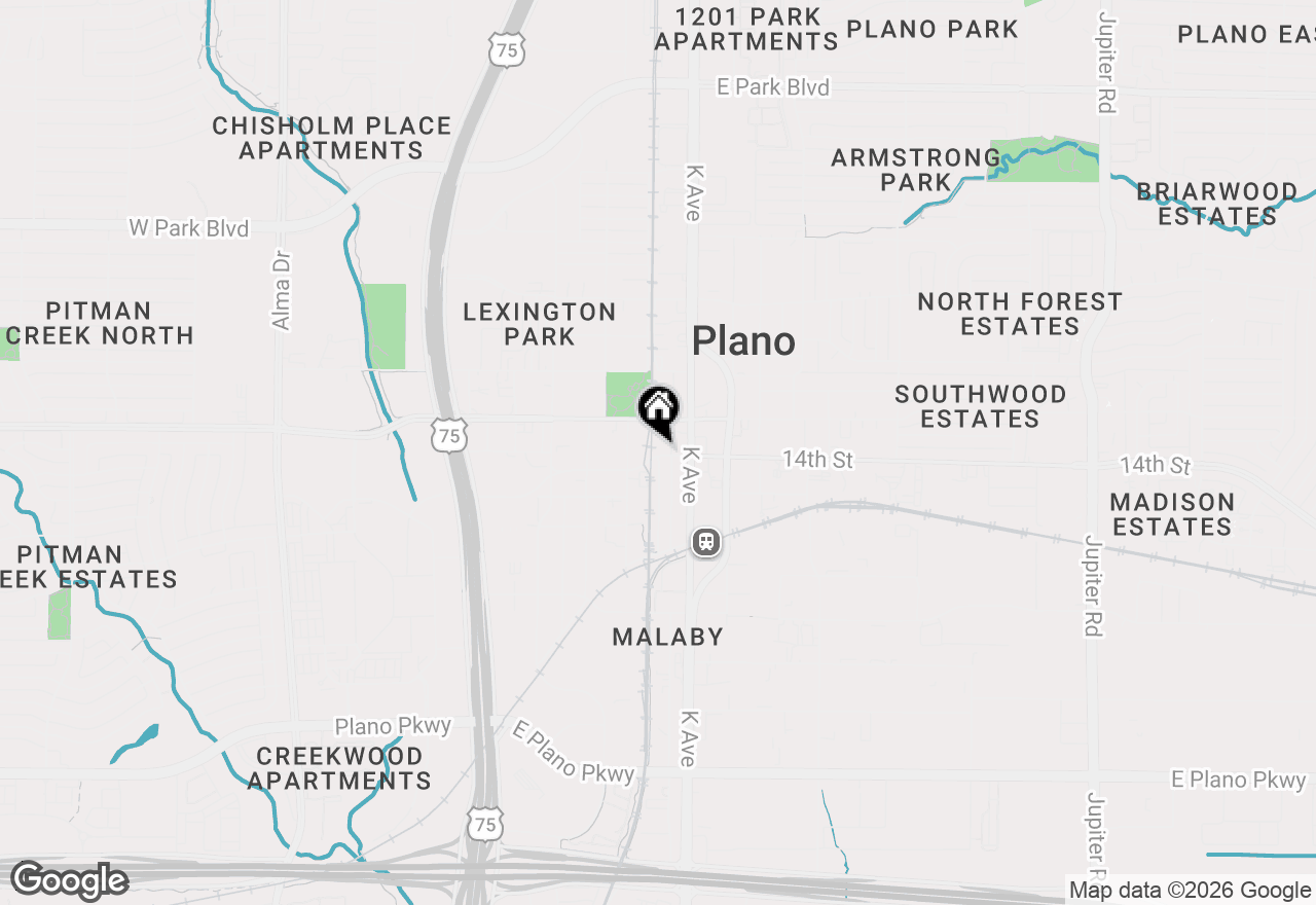 Map of (Address confidential), Plano, Texas 75074