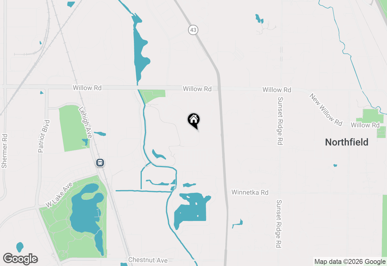 Map of 1802 Westleigh Drive, Glenview, IL 60025